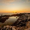 Zonsondergang Funtana, Kroatië van Patrick van Oostrom