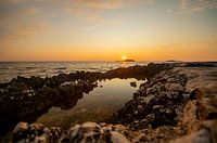Zonsondergang Funtana, Kroatië