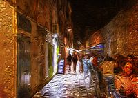DIGITAL PAINTING : ZADAR - PLEZIER MAKEN EN UIT ETEN GAAN