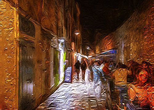 DIGITAL PAINTING : ZADAR - PLEZIER MAKEN EN UIT ETEN GAAN