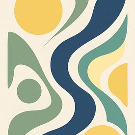 Flow of Harmony - Abstract balance in motion by Eric Nagel