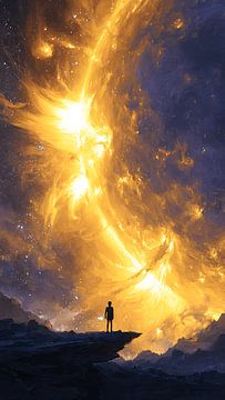 Am Rande eines lebenden Sterns stehend von Kimita Jennaira