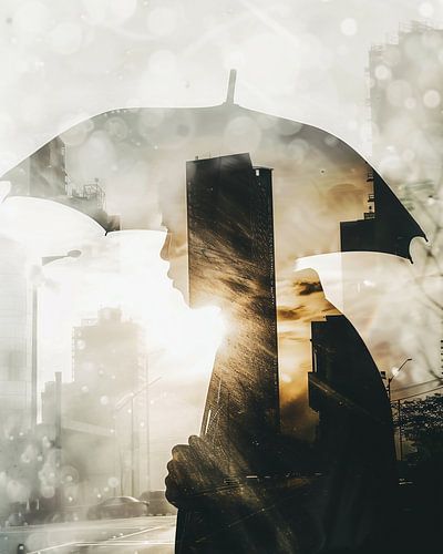 Modern surrealism of the city