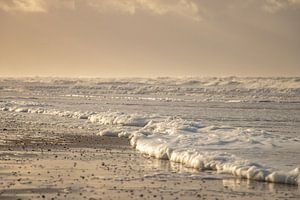 Zarte Farben an und Strand Nordhollands