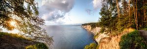 Krijtrotsen op het eiland Rügen bij een sfeervolle zonsopgang van Voss Fine Art Fotografie