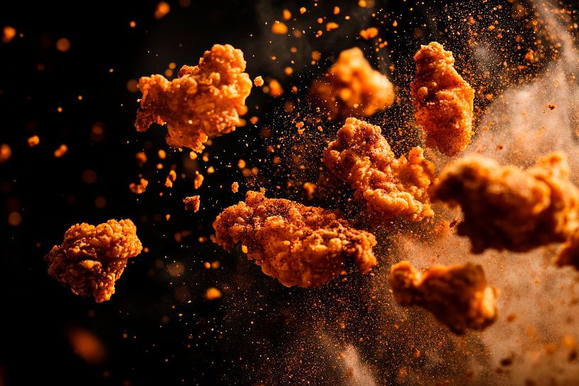 Crispy chicken in the air - pure indulgence by Poster Art Shop
