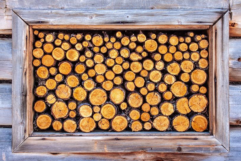 A wooden window by Christa Kramer