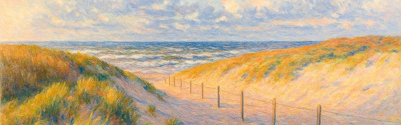 Panorama des Strandes von Niek Traas