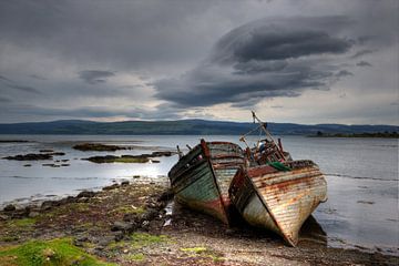 Alte Boote auf Isle of Mull van Andreas Müller
