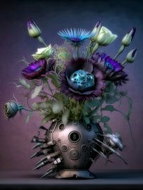 SPACE FLOWERS 09 STEAMPUNK by AHAI depARTment