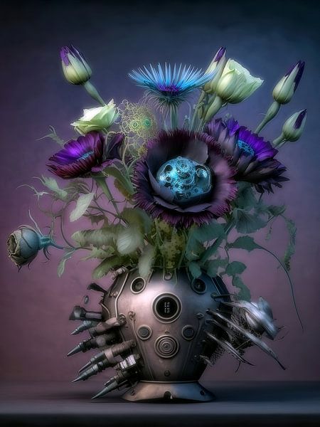SPACE FLOWERS 09 STEAMPUNK van AHAI depARTment
