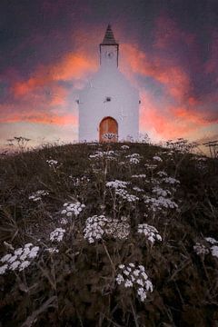 Leidschendam the white church by Digitale Schilderijen