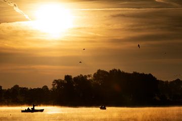 Sunrise on lake Seeburg van Andreas Müller