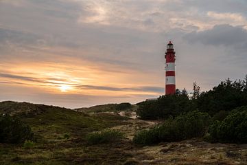 Vuurtoren Wittdün, Amrum, Duitsland van Alexander Ludwig