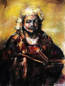 Porträt von Rembrandt van Rijn.