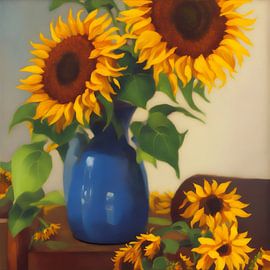 Sill  Life whit Sunflowers by Biljana Zdravkovic