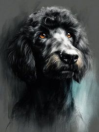 Poodle dog art #dog