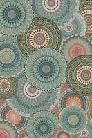 Mandala Collage in green