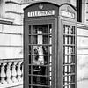 Classic phone booth in London by Barbara Koppe