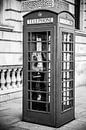 Klassische Telefonzelle in London von Barbara Koppe Miniaturansicht