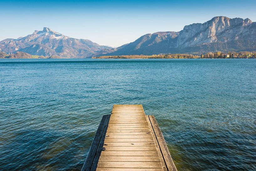 Steg am Mondsee von Martin Wasilewski