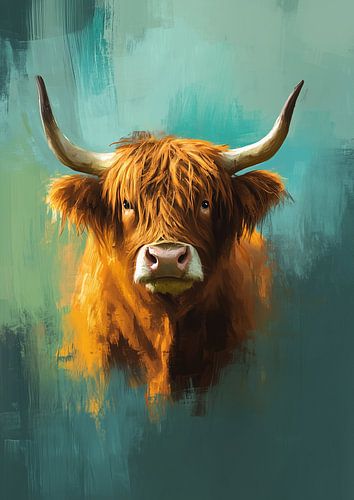 Le Highlander écossais sur Liv ter Riet