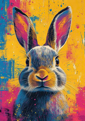 Konijn - Pop-art