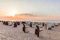 Sunset at the North Sea in Cuxhaven-Duhnen by Werner Dieterich thumbnail