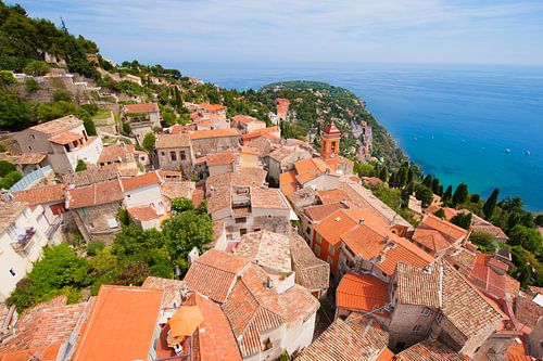 Monaco dorp gezien van boven.