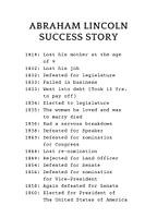 Abraham Lincoln Erfolg Zitate Inspirierend