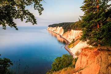 Chalk cliffs on Rügen in the early morning