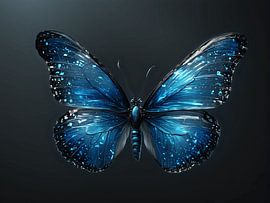 Elegant in Blue | Butterfly by Art Twist by M