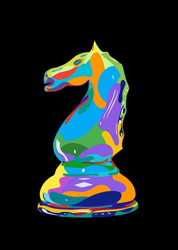 Chevalier en pop art vectoriel