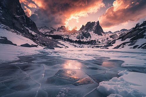 Mountains, bathing in light