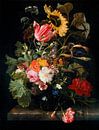Blumenstrauß in einer Vase, Maria van Oosterwijck von Meesterlijcke Meesters Miniaturansicht