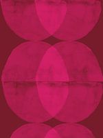Fel neonroze en warm rood. Abstracte vormen.