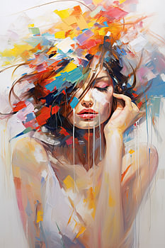 Vrouw abstract