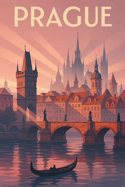 Prag Tschechische Republik Karlsbrücke von Travel Shop