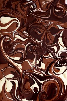 Mélange de chocolat fondu