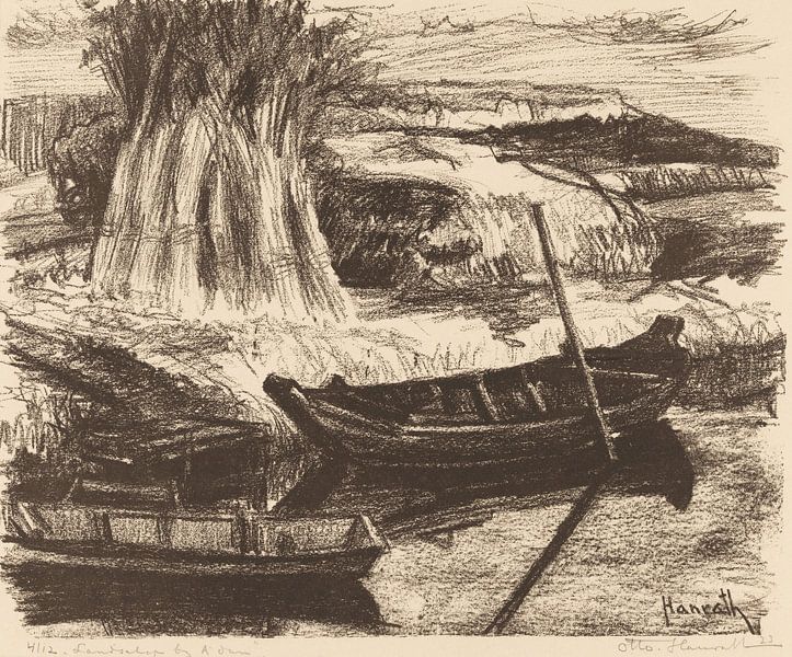 Landschaft bei Amsterdam, Otto Hanrath, 1923 von Atelier Liesjes