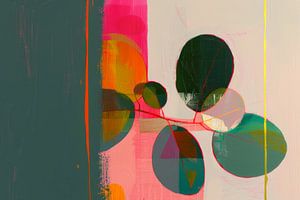 Bunte botanische abstrakte