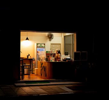 Bangkok bei Nacht von Bart van Lier