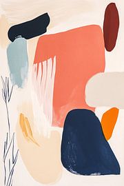 Composition abstraite de couleurs et de formes sur Imperial Art House