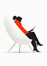 Woman life minimal art relax by JBJart Justyna Jaszke thumbnail