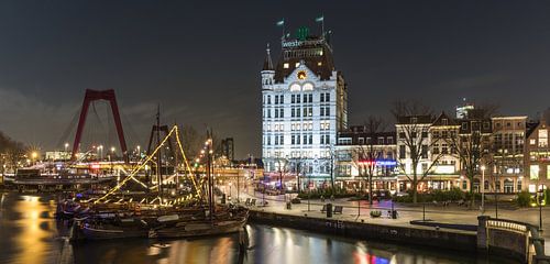 Le Vieux-Port et la Maison Blanche à Rotterdam sur MS Fotografie | Marc van der Stelt