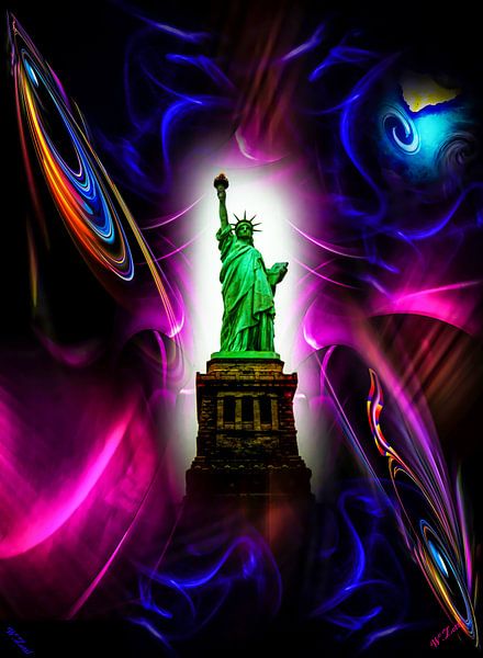 Statue de la liberté New York par Walter Zettl