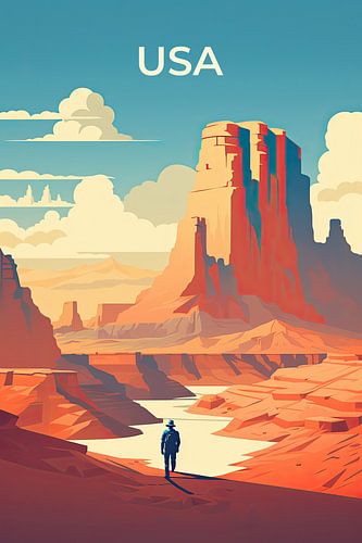 Retro reisposter USA