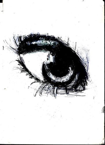 EYE BLACK WHITE