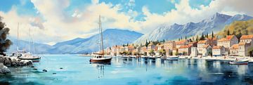 Croatia Views by Abstract Painting