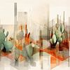 Cactus abstract van Bert Nijholt
